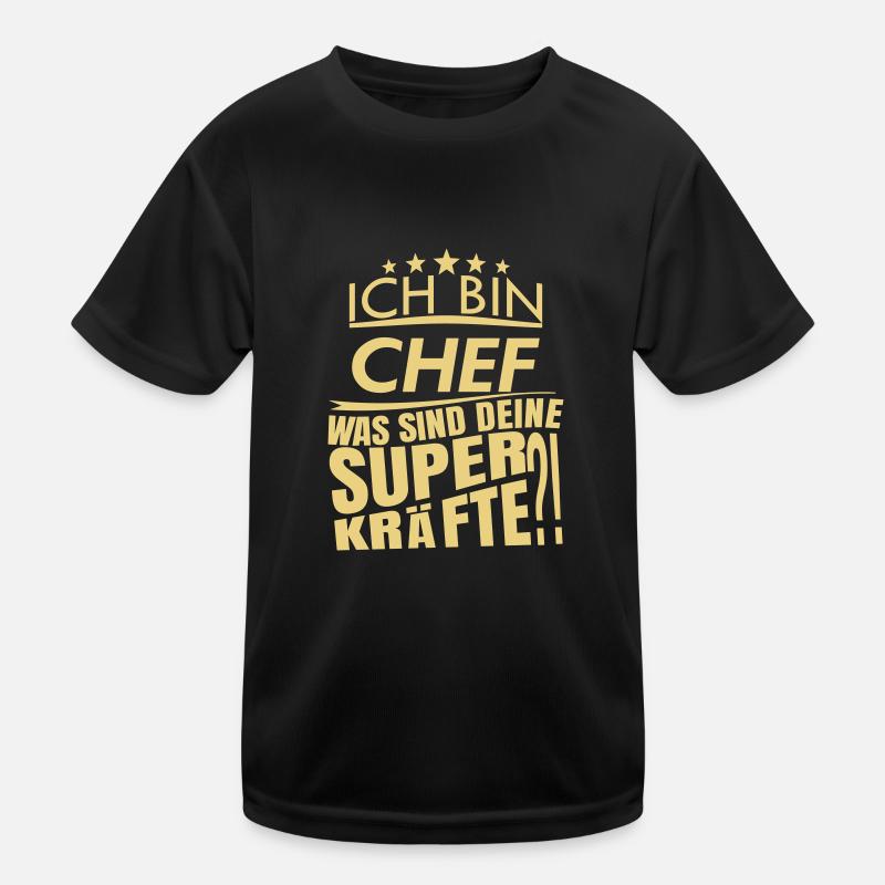Ich bin CHEF Kinder Funktions-T-Shirt
