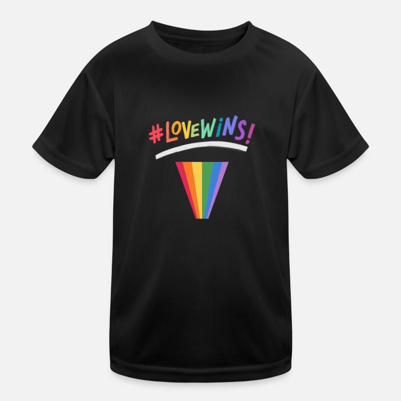 Csd Pride Tshirt - Kinder Funktions-T-Shirt - Schwarz