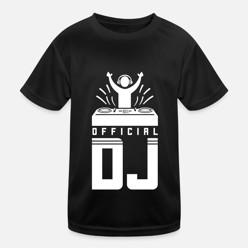 DJ Spruch Turntables Kinder Funktions-T-Shirt
