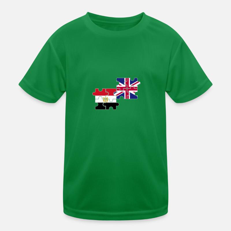 Egypte Drapeau du Royaume-Uni Égyptien britannique T-shirt sport Enfant