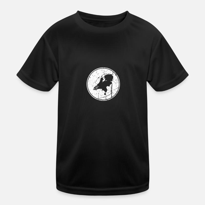 Netherlands Dutch map Dutch Kids Functional T-Shirt