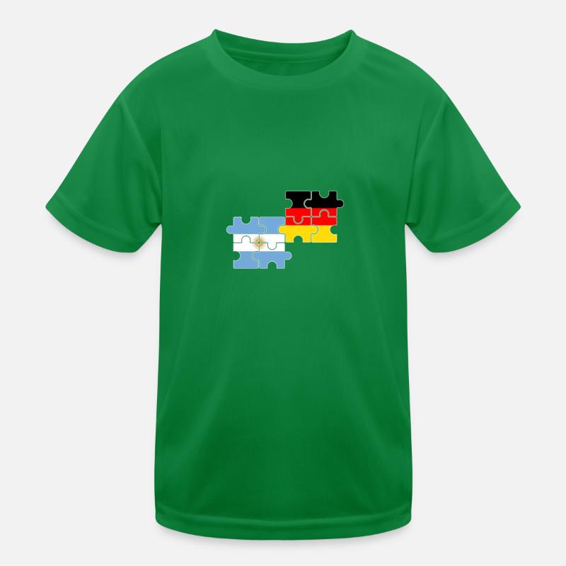Argentine Allemagne Drapeau Argentin T-shirt sport Enfant