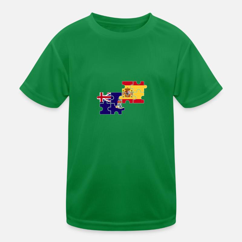 Îles Caïmans Espagne Drapeau espagnol T-shirt sport Enfant