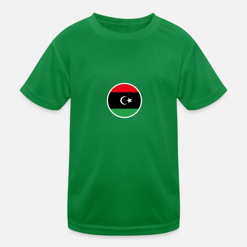 Libya Libyan Flag Libyan Kids Functional T-Shirt