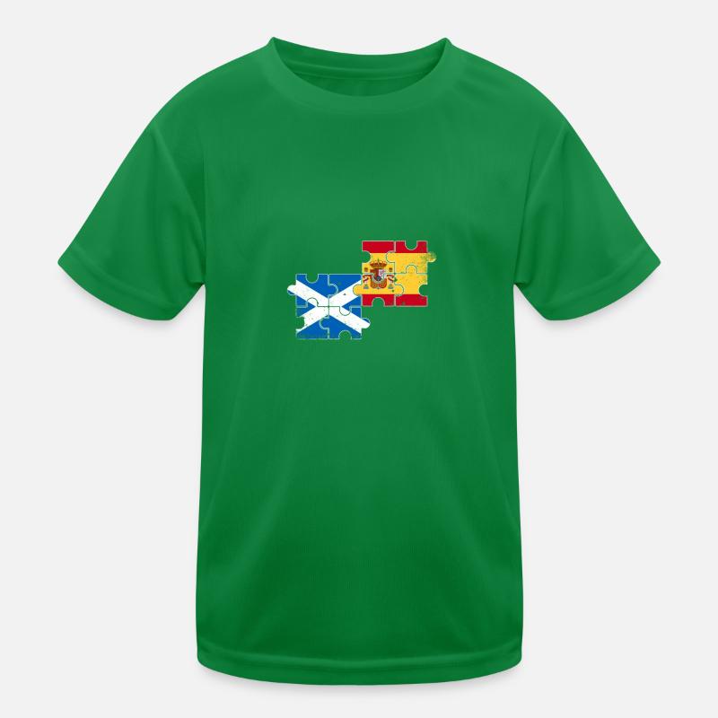 Ecosse Espagne Vintage drapeau espagnol Scots T-shirt sport Enfant