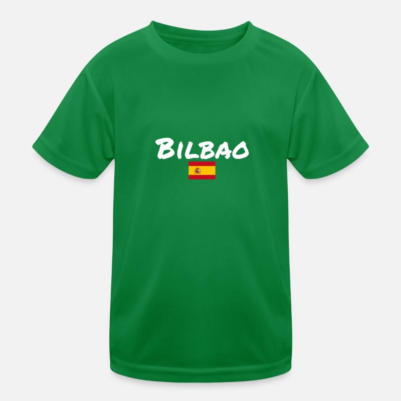 Bilbao Spanien Spanische Flagge Spanier Kinder Funktions-T-Shirt