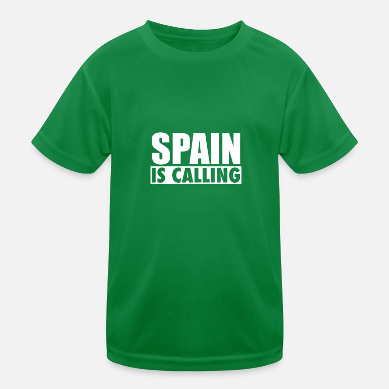 Spain Is Calling Spanien Spanische Spanier Kids Functional T-Shirt