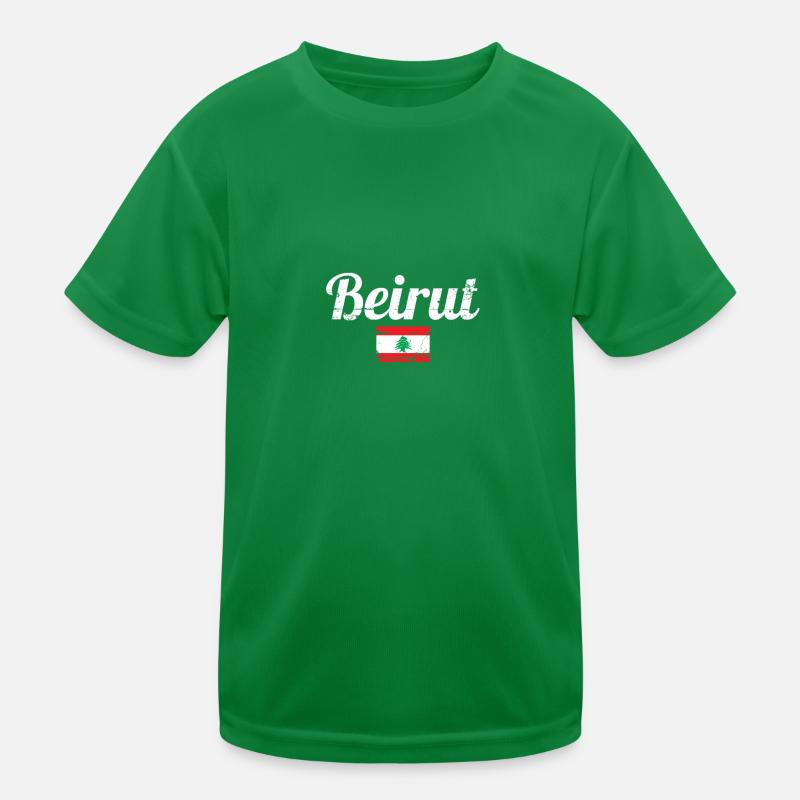Beyrouth Liban Vintage Drapeau Libanais Libanais T-shirt sport Enfant