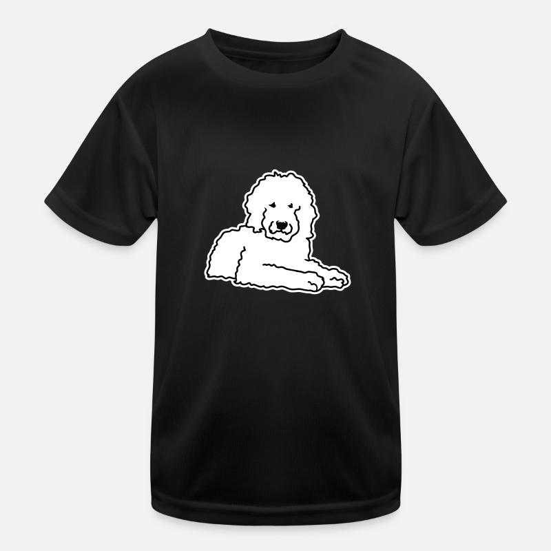 Goldendoodle - Kinder Funktions-T-Shirt - Schwarz