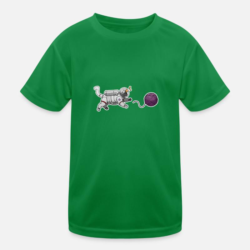 Katze Astronaut Kinder Funktions-T-Shirt