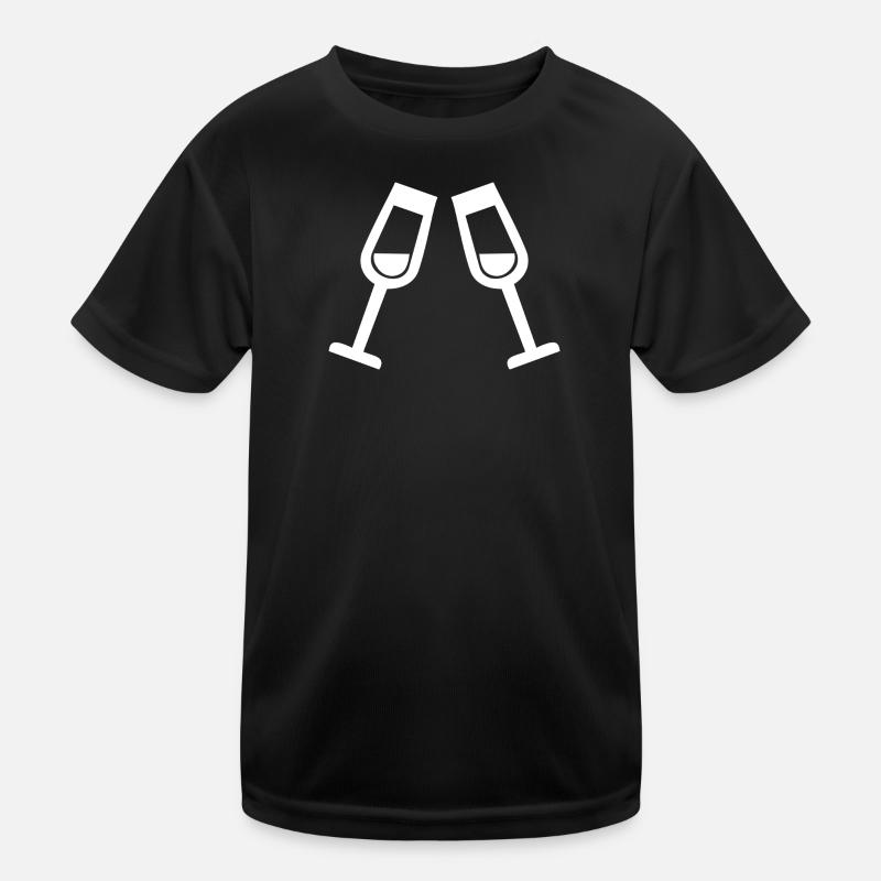Glasses - Kids Functional T-Shirt - black