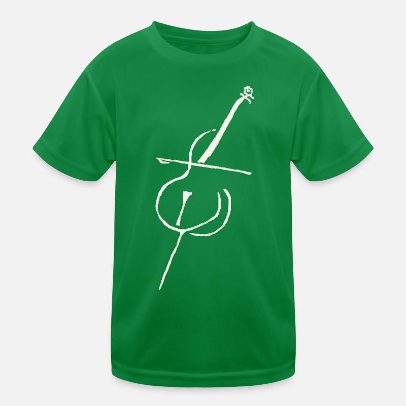 Violoncelle blanc pur T-shirt sport Enfant
