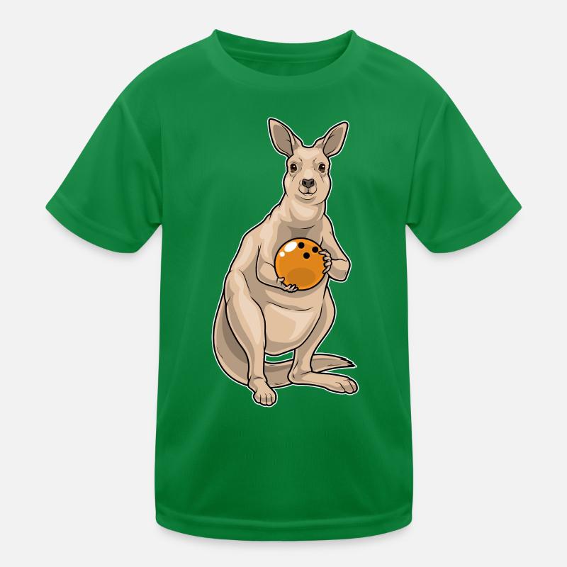 Känguru Bowling Bowlingkugel Kinder Funktions-T-Shirt