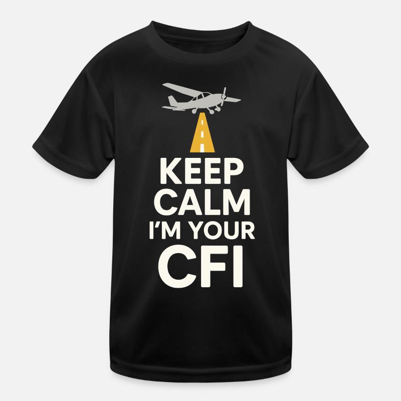 Flight Instructor Cfi Pilot Aviation Instructor Kids Functional T-Shirt