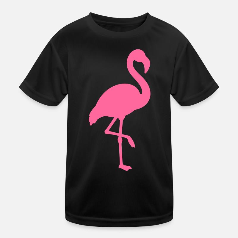 Flamingo Vector Kids Functional T-Shirt