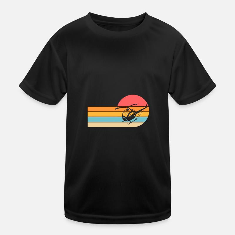 Pilot Helicopter Helicopter Kids Functional T-Shirt