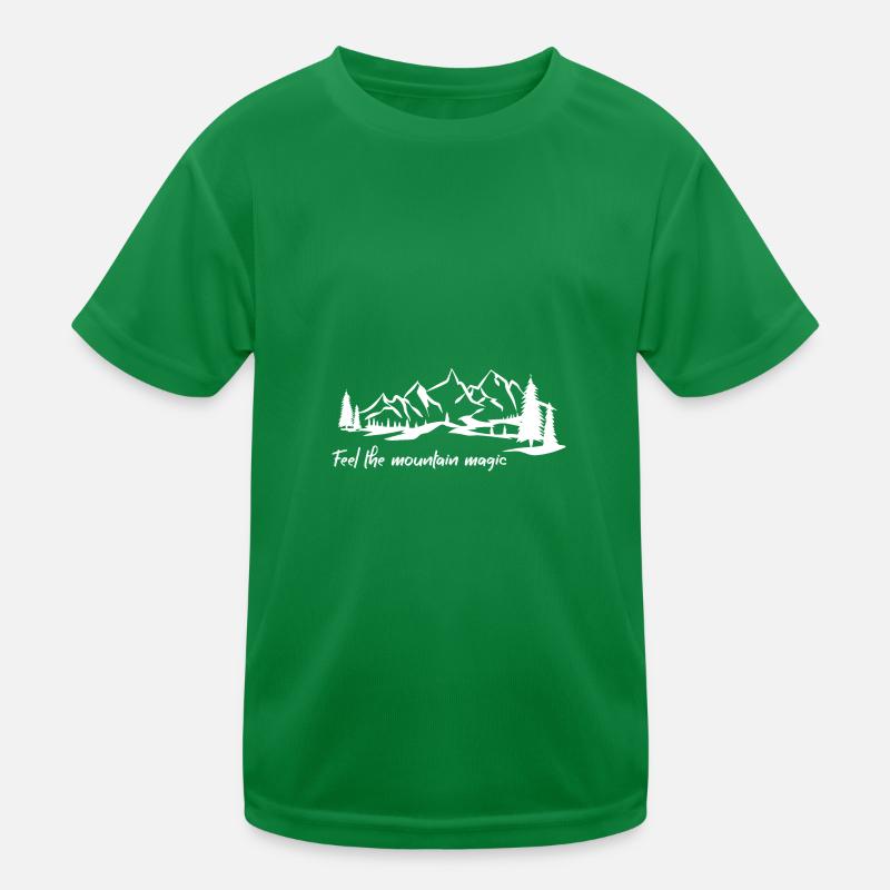 Feel the Mountain Magic Kinder Funktions-T-Shirt