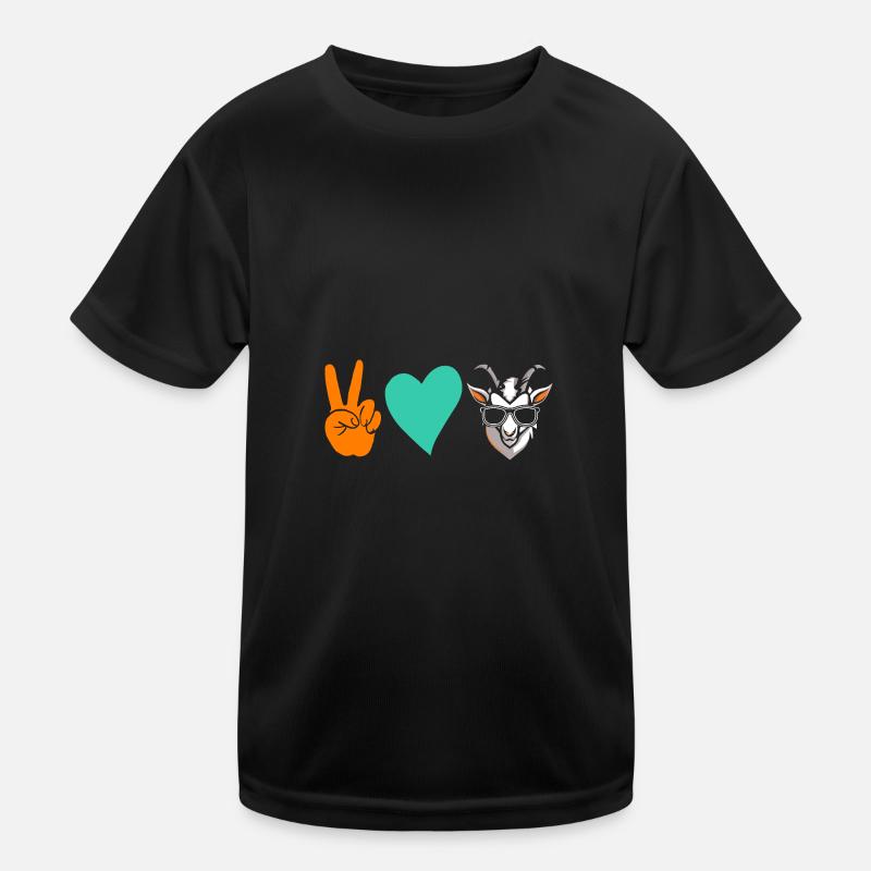 Ziegen Kinder Funktions-T-Shirt