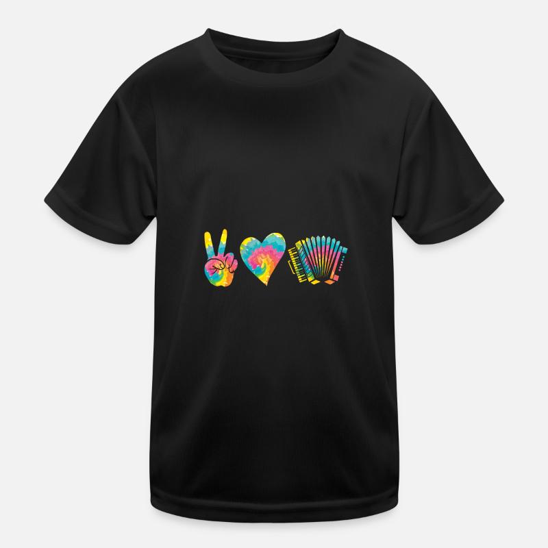 Akkordeonspieler Akkordeon Kinder Funktions-T-Shirt