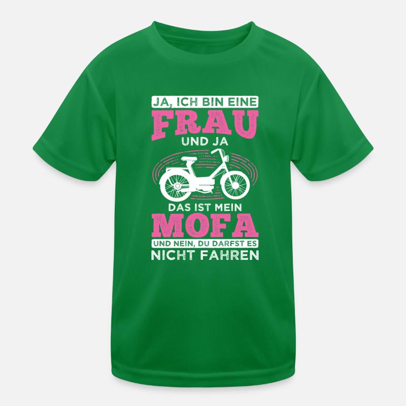 Mofa Moped Geschenk Kinder Funktions-T-Shirt