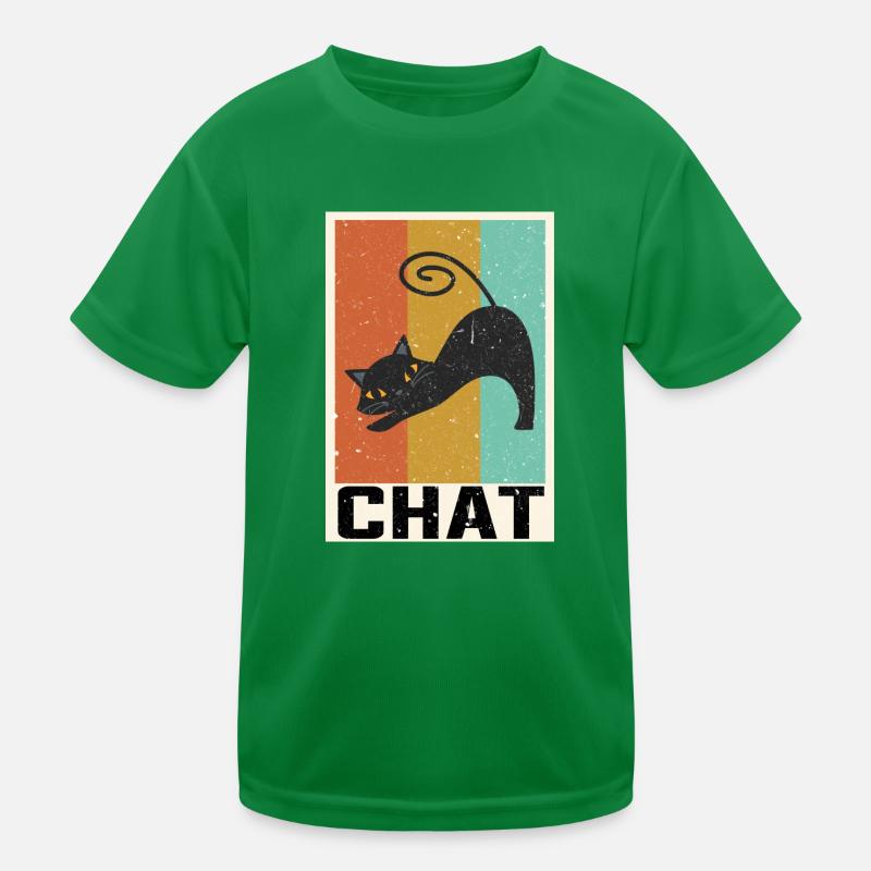 Katze Kinder Funktions-T-Shirt