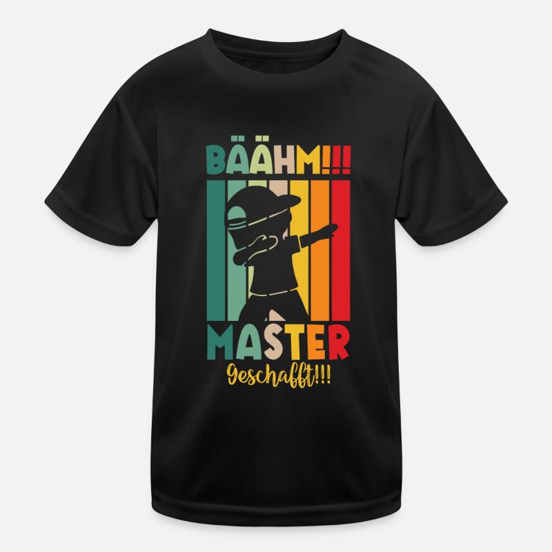 Master Masterabsolvent Masterabschluss Geschenk Kinder Funktions-T-Shirt