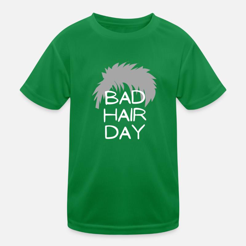 bad hair day haare spruch geschenk idee Kinder Funktions-T-Shirt