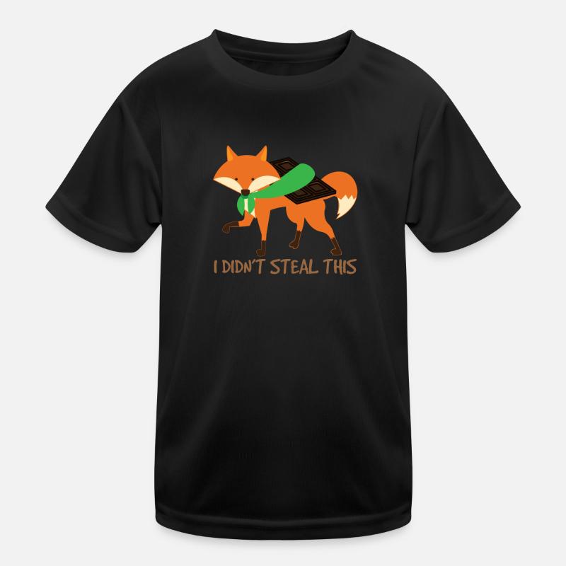 Lustiger Fuchs Fox Schokolade Trend Fun Geschenk Kinder Funktions-T-Shirt