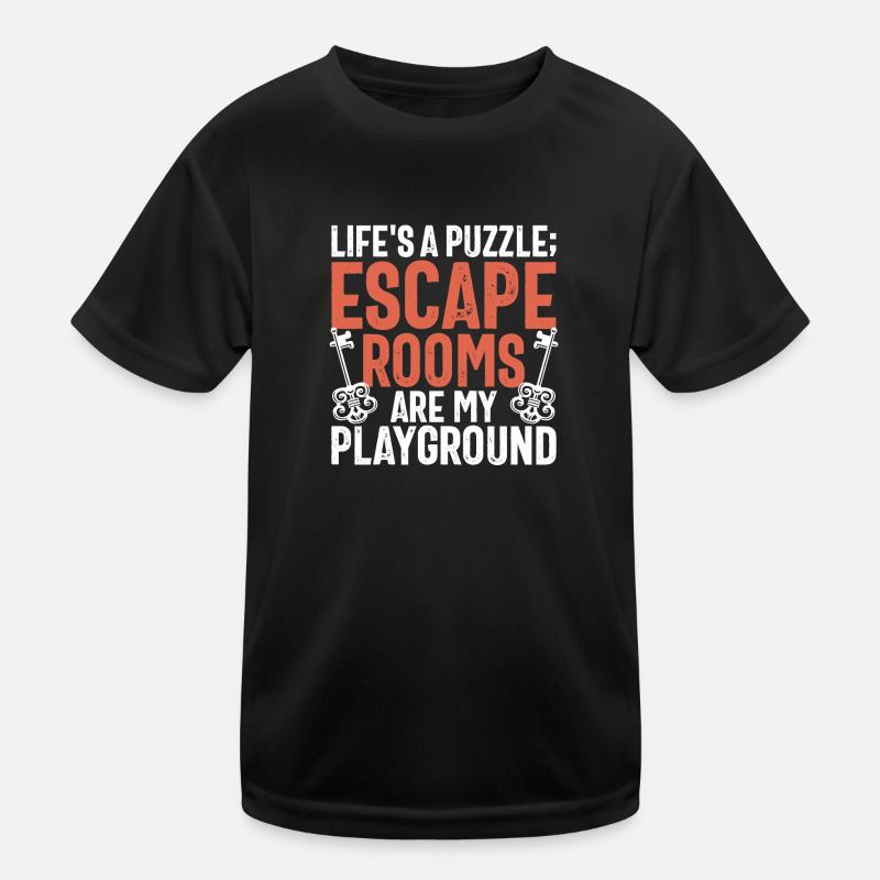 Escape Room Kids Functional T-Shirt