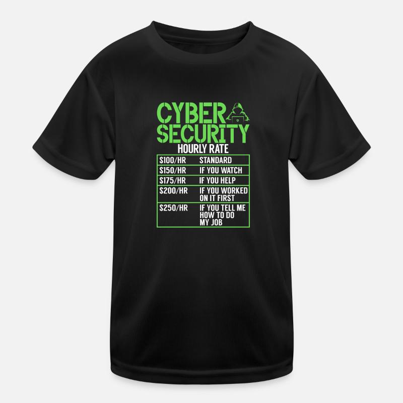 Piratage informatique en cybersécurité T-shirt sport Enfant