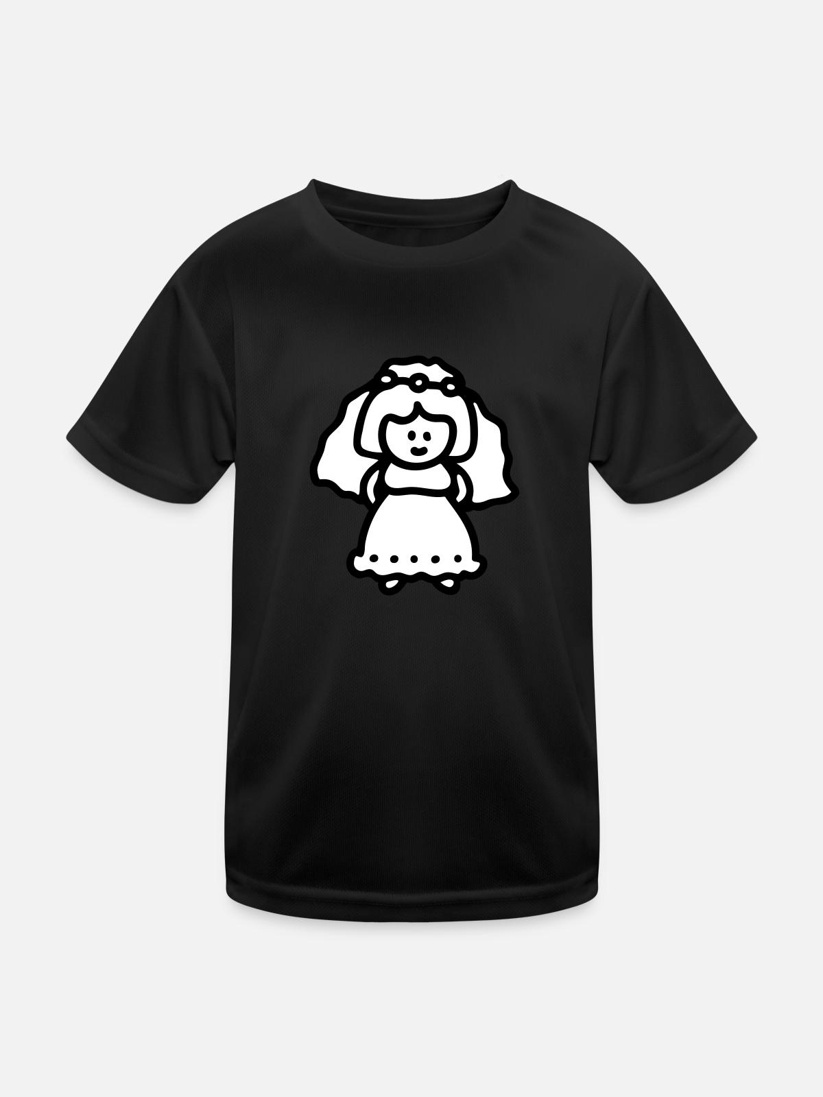 Bride - Kids Functional T-Shirt - black - Front
