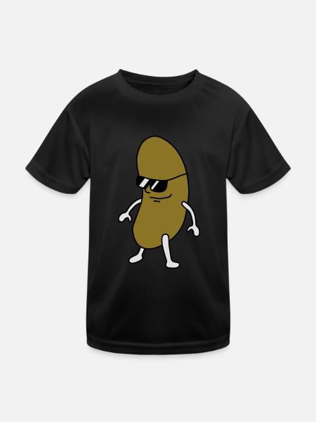 Cool Bean - Kids Functional T-Shirt - black - Front