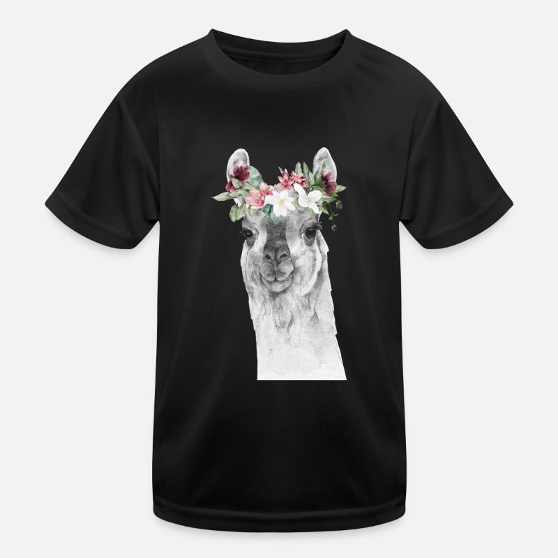 Llama Kinder Funktions-T-Shirt