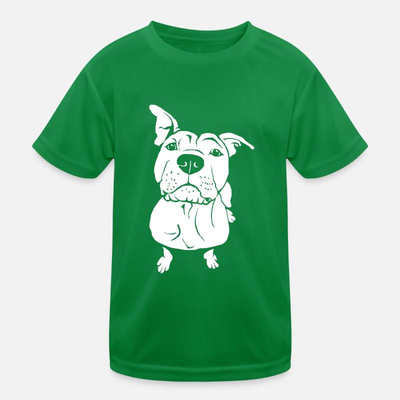 Staffordshire bettelnd Kinder Funktions-T-Shirt
