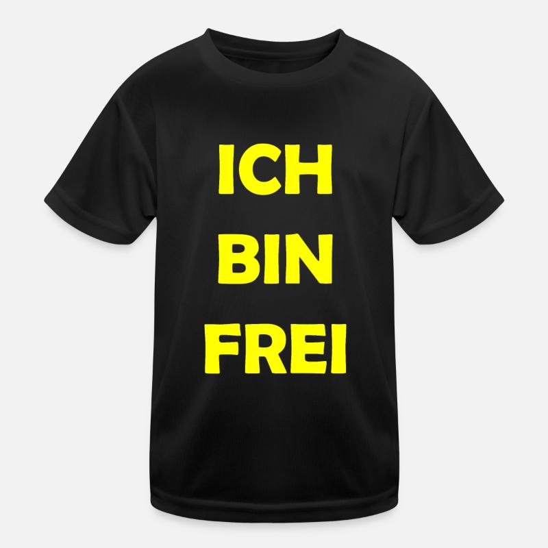 ich bin frei Kinder Funktions-T-Shirt