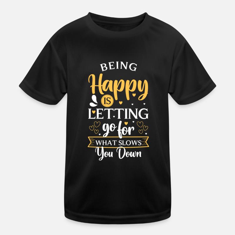 Happiness Motivation Life Energy Kids Functional T-Shirt