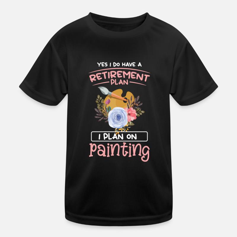 Farben Pinsel Lackiererin Farbroller Kinder Funktions-T-Shirt