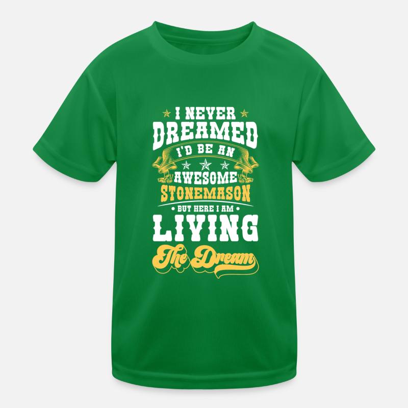 Stonemason profession stone sculptor Kids Functional T-Shirt