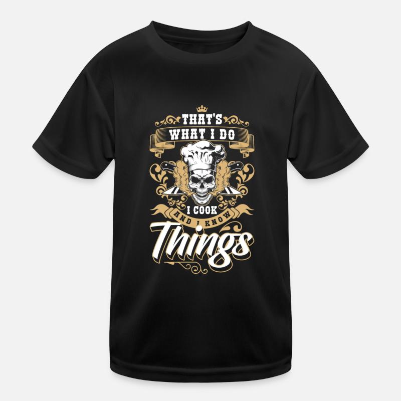 Koch Restaurant Chef's Hat Chef Kids Functional T-Shirt