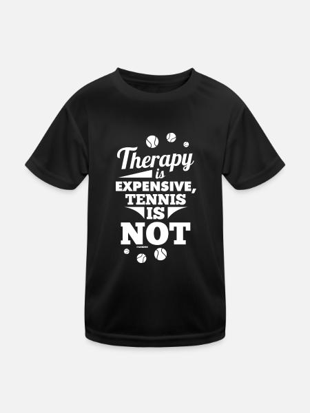 Tennis - Kids Functional T-Shirt - black - Front