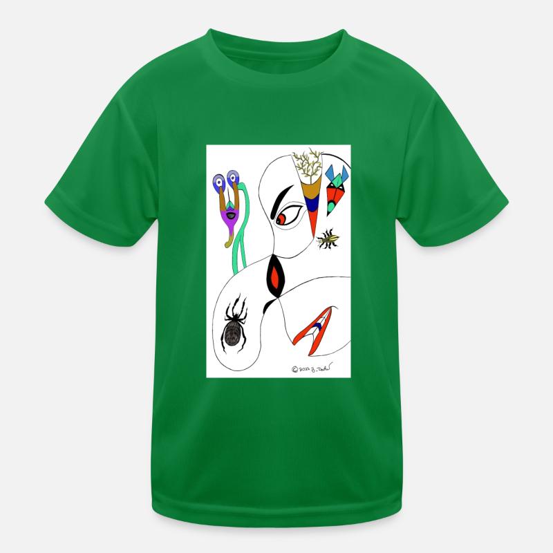 M Burns Head Spider T-shirt sport Enfant