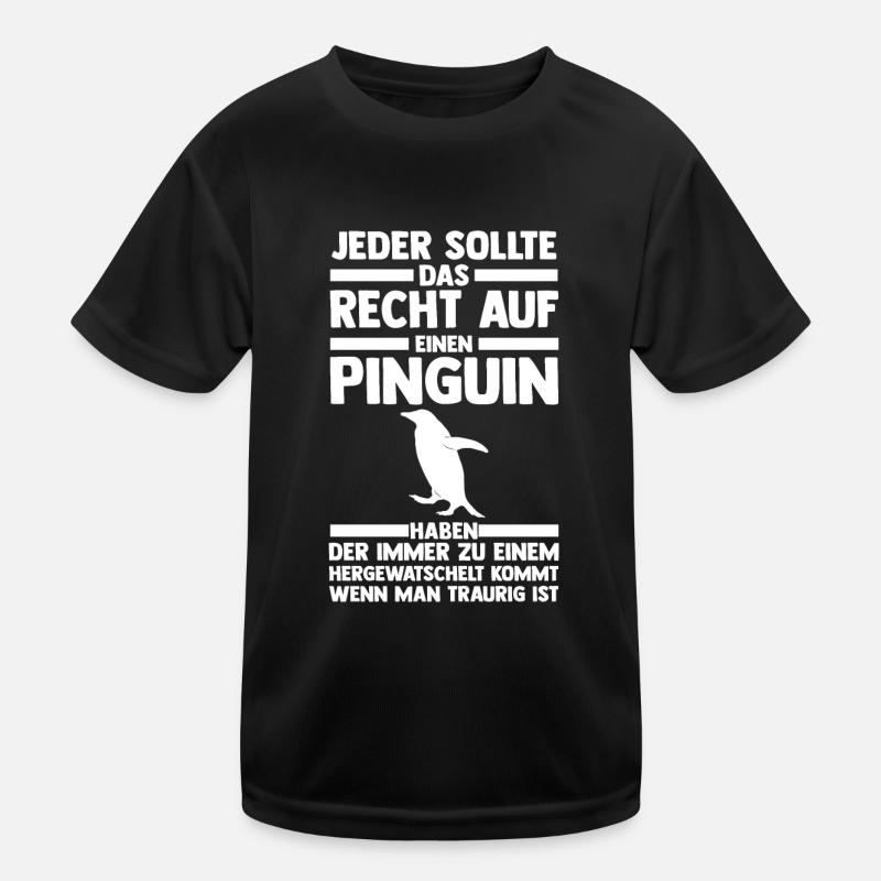 Tiermotiv Pinguin Kinder Funktions-T-Shirt