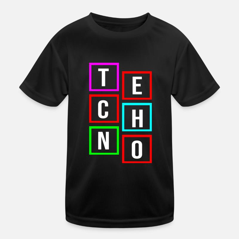 techno logo Kids Functional T-Shirt
