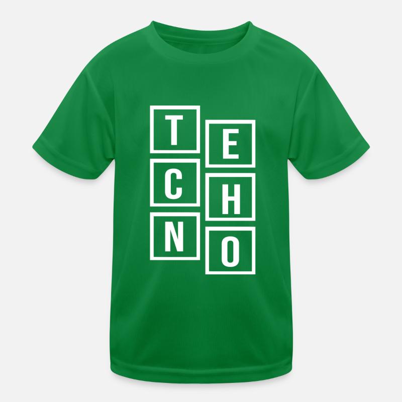 Musique Techno Square T-shirt sport Enfant