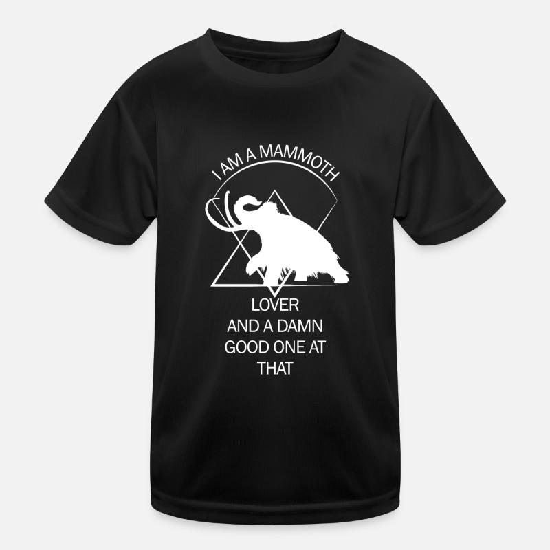 Funny Mammoth Stone Age Ice Age Design Prehistoric Kids Functional T-Shirt