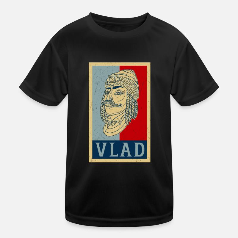 Vlad Tepes Dracula Vampire Romania Saying Kids Functional T-Shirt