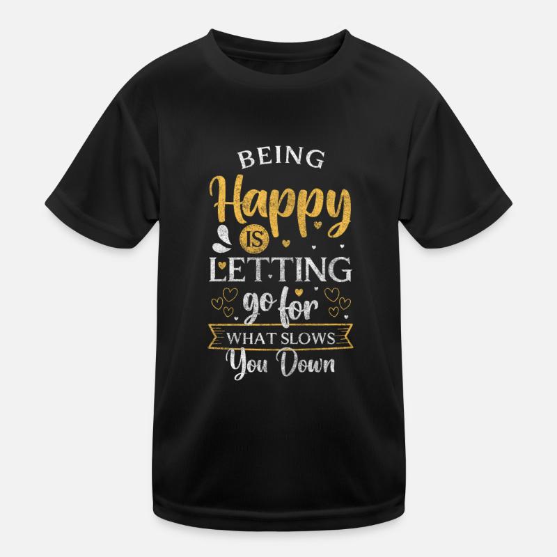Kleeblatt Optimist Glückspilz Kinder Funktions-T-Shirt