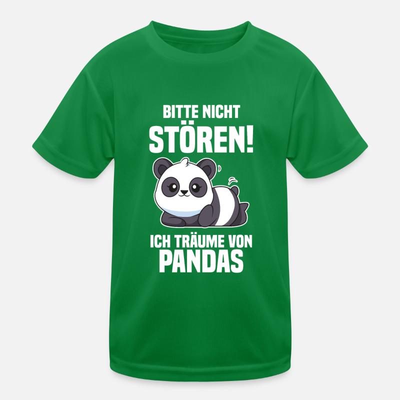 Pandabär Panda Kinder Funktions-T-Shirt