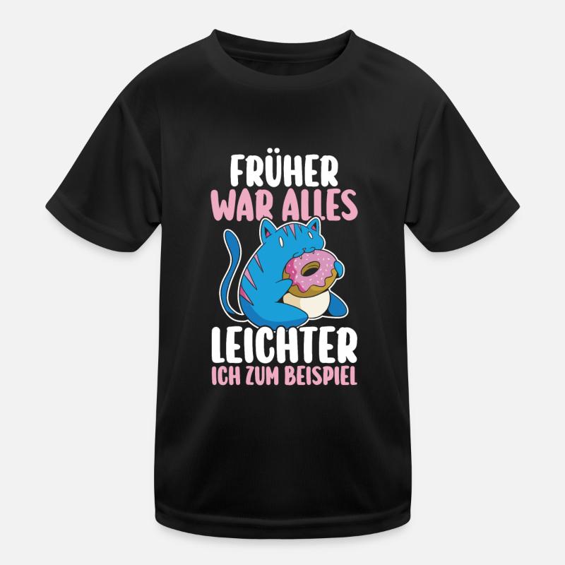 It used to be all lighter cat donut funny fun Kids Functional T-Shirt