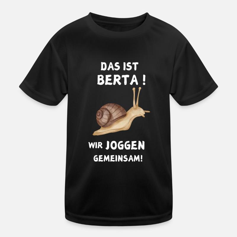 C’est Berta Nous faisons du jogging ensemble Escargot T-shirt sport Enfant